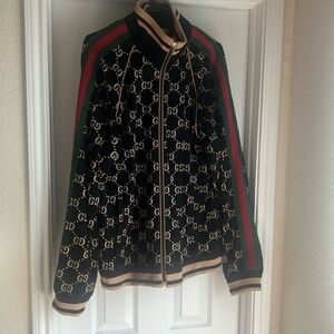 GG Blue Bomber Jacket Size XL